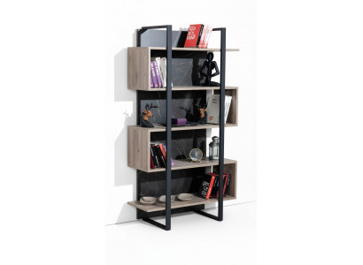 Bookshelf Modern Wood Children's Room Brown Cabinet Furniture Design Bedroom New