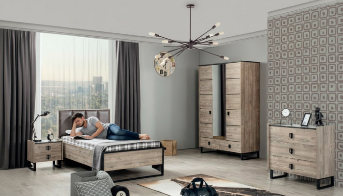 Children's room set: children's bed, nightstand, wardrobe, dresser, bedroom, new.