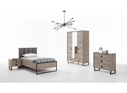 Children's room set: children's bed, nightstand, wardrobe, dresser, bedroom, new.