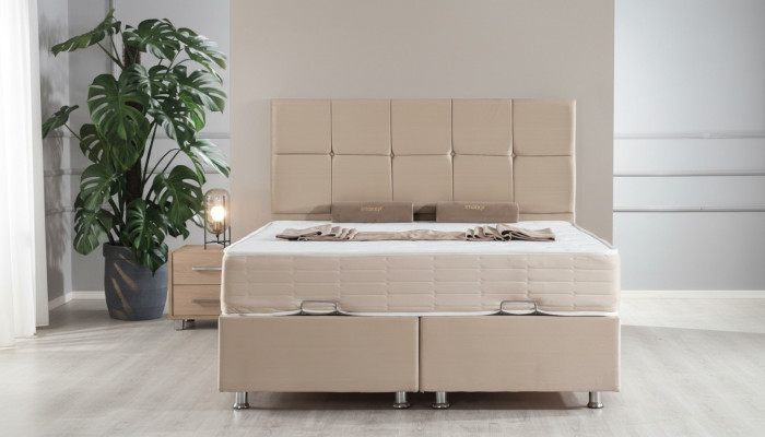 Luxury Box Spring Bed Double Beds Bedroom Furniture 120x200cm