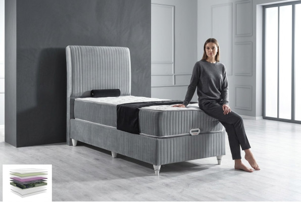 Luxury Box Spring Bed Hotel Single Beds with Mattress 90x200 Furniture