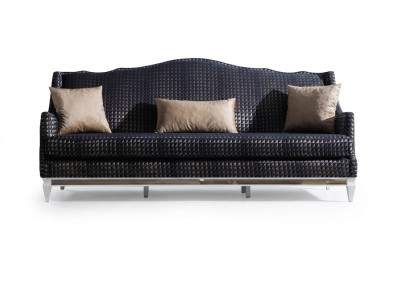 Designer sofa, 3-seater, living room sofas, gray couches, luxury textile sofas, new.