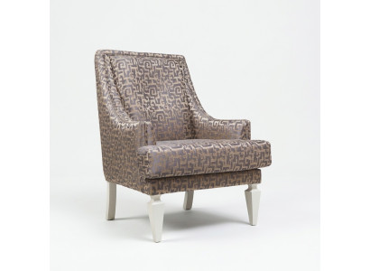 Brown living room upholstered armchair designer hotel single-seater lounge furniture