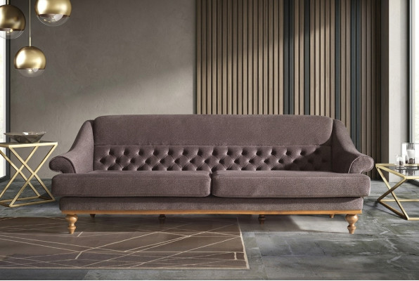 Modern living room sofa upholstered couches designer 3-seater fabric sofas