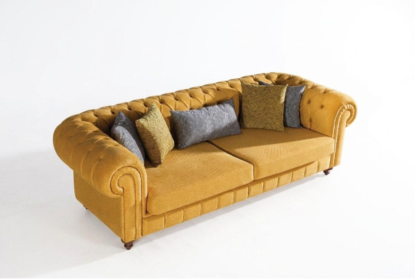 Sofa Couch Upholstered Sofas Design Furniture 3-seater Three-seater Chesterfield
