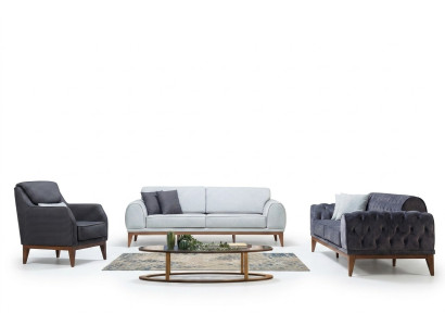 Modern sofa set designer three-seater single luxury 3-seater armchair