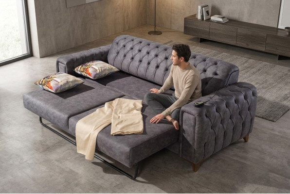 Three-seater sofa, 3-seater sofas, armchair, fabric couch, furniture, textile, color gray