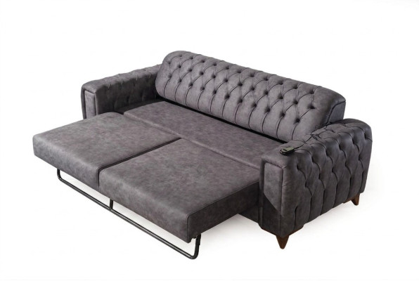 Three-seater sofa, 3-seater sofas, armchair, fabric couch, furniture, textile, color gray