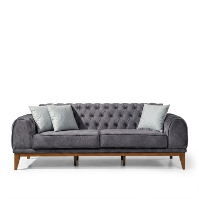 3-seater sofa, textile design sofa furniture, new three-seater couch, new