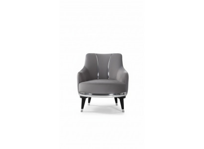 Armchair Single-Seater Sofas Living Room Textile Fabric Furniture Color Gray