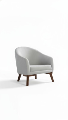 Upholstered Designer Textile 1-Seater Wood Upholstered Seat Sofas New Armchair Modern