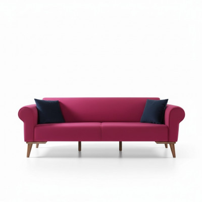 Designer Sofa 3-Seater Big Couch Three-Seater Textile Upholstery Furniture