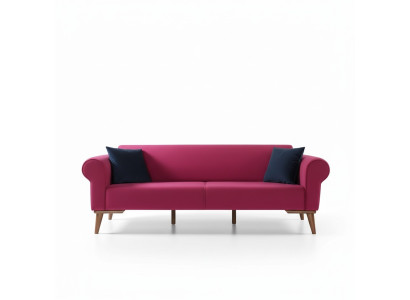 Designer Sofa 3-Seater Big Couch Three-Seater Textile Upholstery Furniture