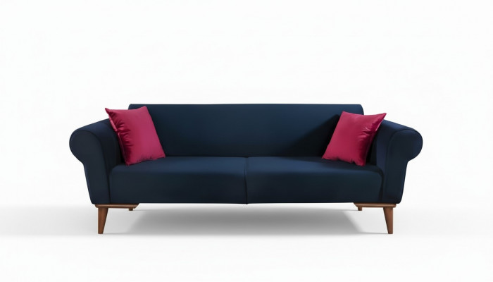 Modern sofa 3-seater fabric couch three-seater upholstery furniture textile