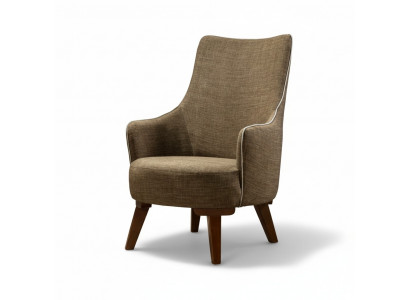 Luxury Modern Armchair 1-Seater Design Living Room Upholstered Wooden Furniture