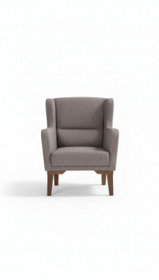 Armchair luxury upholstery furniture living room single-seater armchair textile new color brown