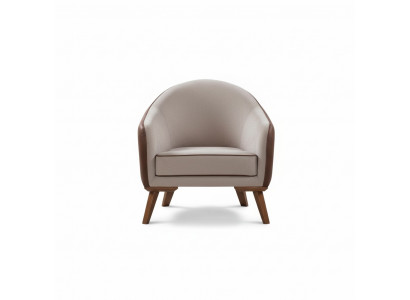 Armchair Single-Seater Textile Living Room Lounge Design Furniture Color Gray