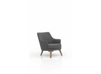 Design living room armchair single-seater modern gray upholstered furniture