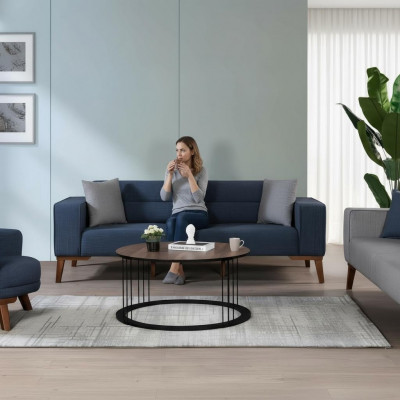 Sofa set 3-seater living room fabric sofa couch upholstered furniture