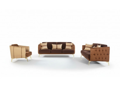 Sofa set Sofa Set 3+3+1 Seater Armchair Chesterfield Three-seater
