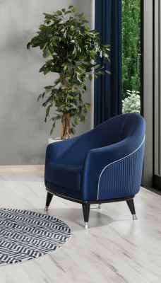 Luxury Armchair 1 Seater Living Room Fabric Polyester Style Modern Design