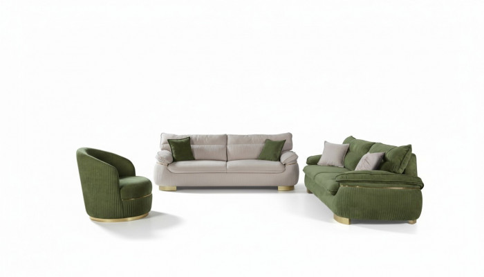 Sofa set 3+3+1 seater sofa gray couch upholstery set fabric furniture