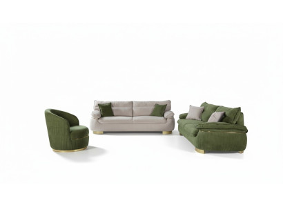 Sofa set 3+3+1 seater sofa gray couch upholstery set fabric furniture