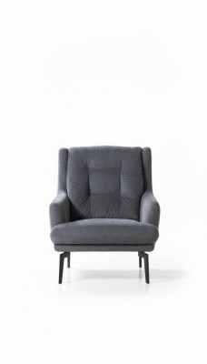 Gray modern single-seat armchair designer living room furniture lounge chair