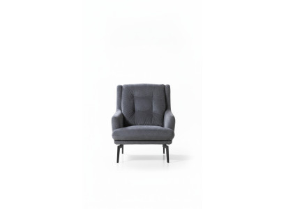 Gray modern single-seat armchair designer living room furniture lounge chair