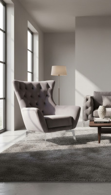 Luxury armchair, single-seater 1-seater upholstered designer textile fabric, modern