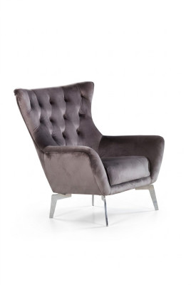 Luxury armchair, single-seater 1-seater upholstered designer textile fabric, modern