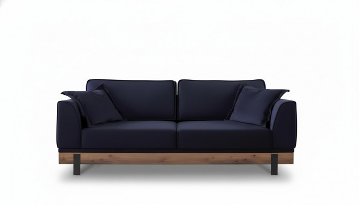 Design three-seater couch upholstered sofa modern sofas room black
