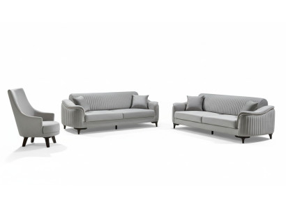 Sofa set Sofa Luxury Set Sofas Armchair 3+3+1 Seater Modern 3-piece