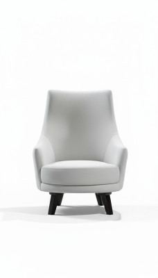 Modern living room armchair single-seater design wood color gray textile