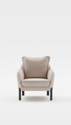 Armchair Single-seater 1-seater Upholstered Seat Designer Textile Seat Fabric Modern New