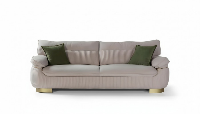 Three-seater sofa 3 seat sofa couches fabric couch furniture modern velvet soft beige