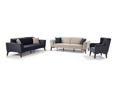 Sofa set 3+3+1 seater sofa couch set fabric armchair living room
