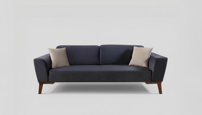 Luxury Sofa 3-Seater Designer Couches Three-Seater Upholstered Furniture Textile