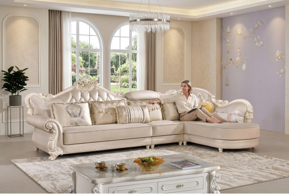 Chesterfield corner sofa sofa couch upholstery furniture baroque rococo fabric leather