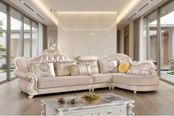 Chesterfield corner sofa sofa couch upholstery furniture baroque rococo fabric leather