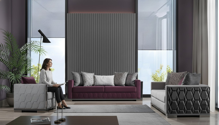 Luxury Sofa Set 3+3+1 Seater Group Sofa Seat Living Room Sofas