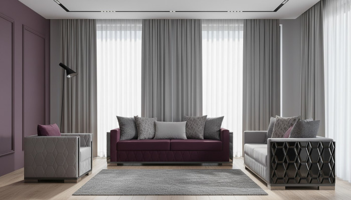 Luxury Sofa Set 3+3+1 Seater Group Sofa Seat Living Room Sofas
