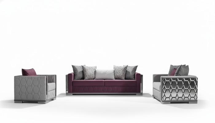 Luxury Sofa Set 3+3+1 Seater Group Sofa Seat Living Room Sofas