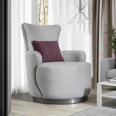 Round club armchair sofa couch relax single-seater upholstered furniture furnishing
