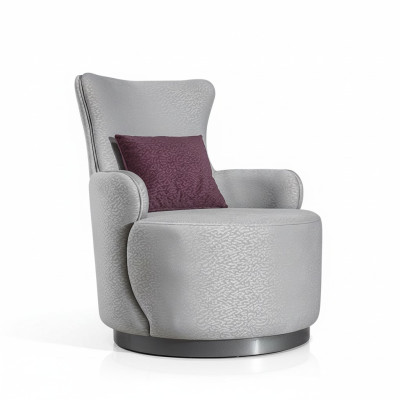 Round club armchair sofa couch relax single-seater upholstered furniture furnishing