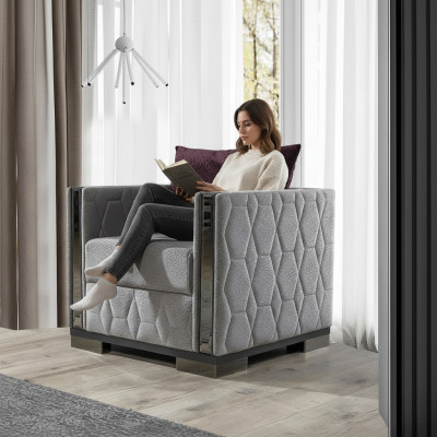 Armchair single-seater furniture living room couch sofa relax mirror elements