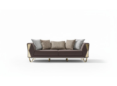 Three-seater sofa 3 seat sofas living room couch fabric couches furniture gray