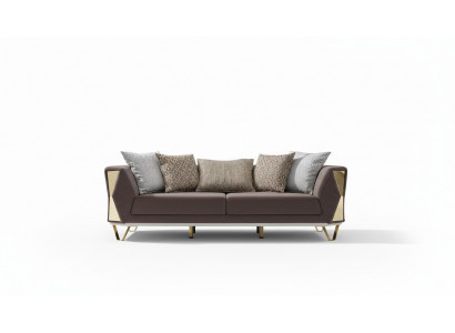 Three-seater sofa 3 seat sofas living room couch fabric couches furniture gray