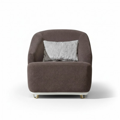 Armchair Single 1-Seat Sofa Couch Living Room Furniture Metal with Fabric