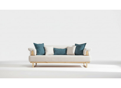 Luxury Three-Seater White Sofa 3-Seater Sofas Design Modern Design Furniture